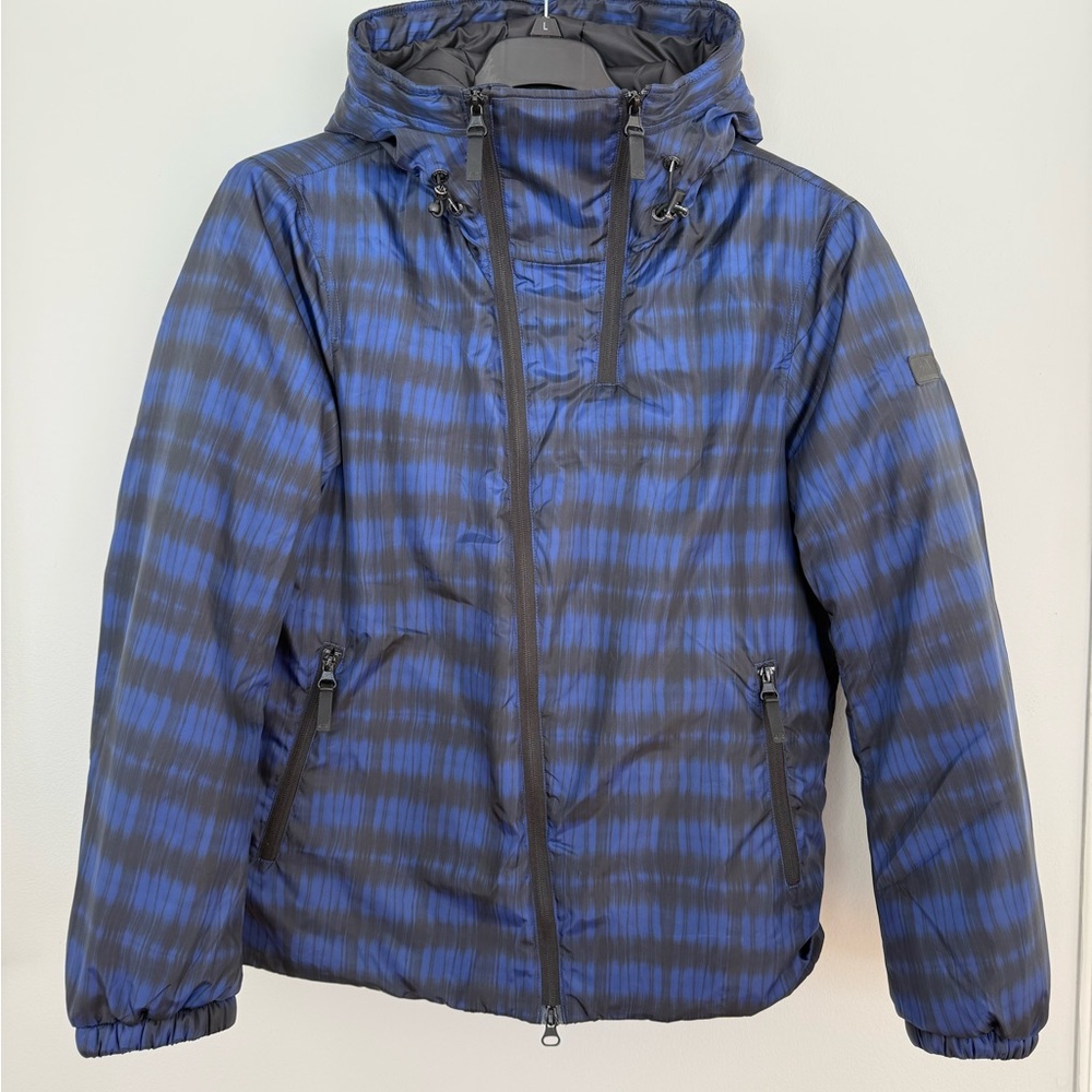 Armani Exchange Blue and Black Windbreaker